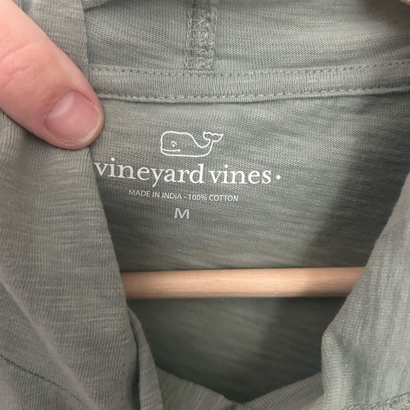 Vineyard Vines Sage Green Hoodie tee - Picture 4 of 7